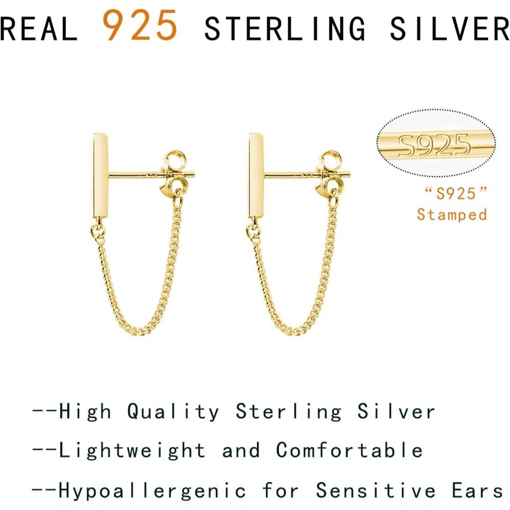 Lightweight Dangle Earrings Crafted From S925 Ste… - image 6